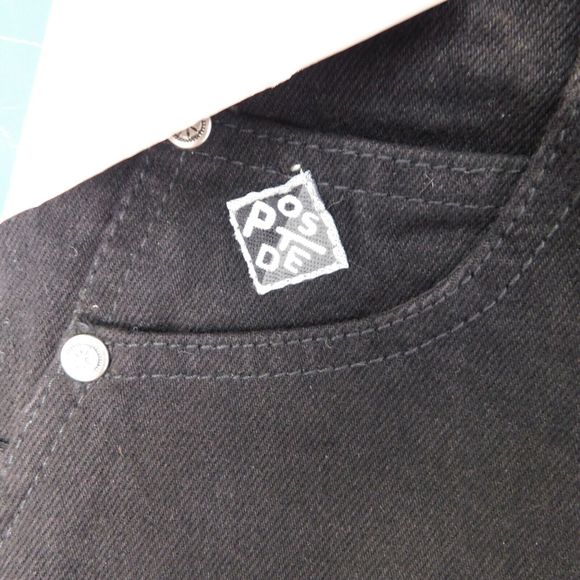 Women's Vintage 90s Posted Jeans Slim Size 11 31x34 Black 932037L NWT Tags New - Picture 10 of 13